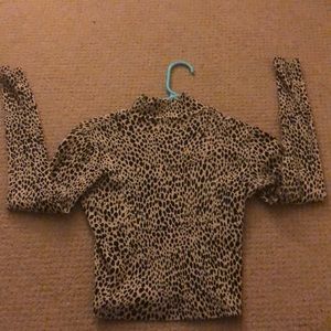 BRAND NEW BRANDY MELVILLE CHEETAH TOP